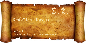 Drótos Kevin névjegykártya